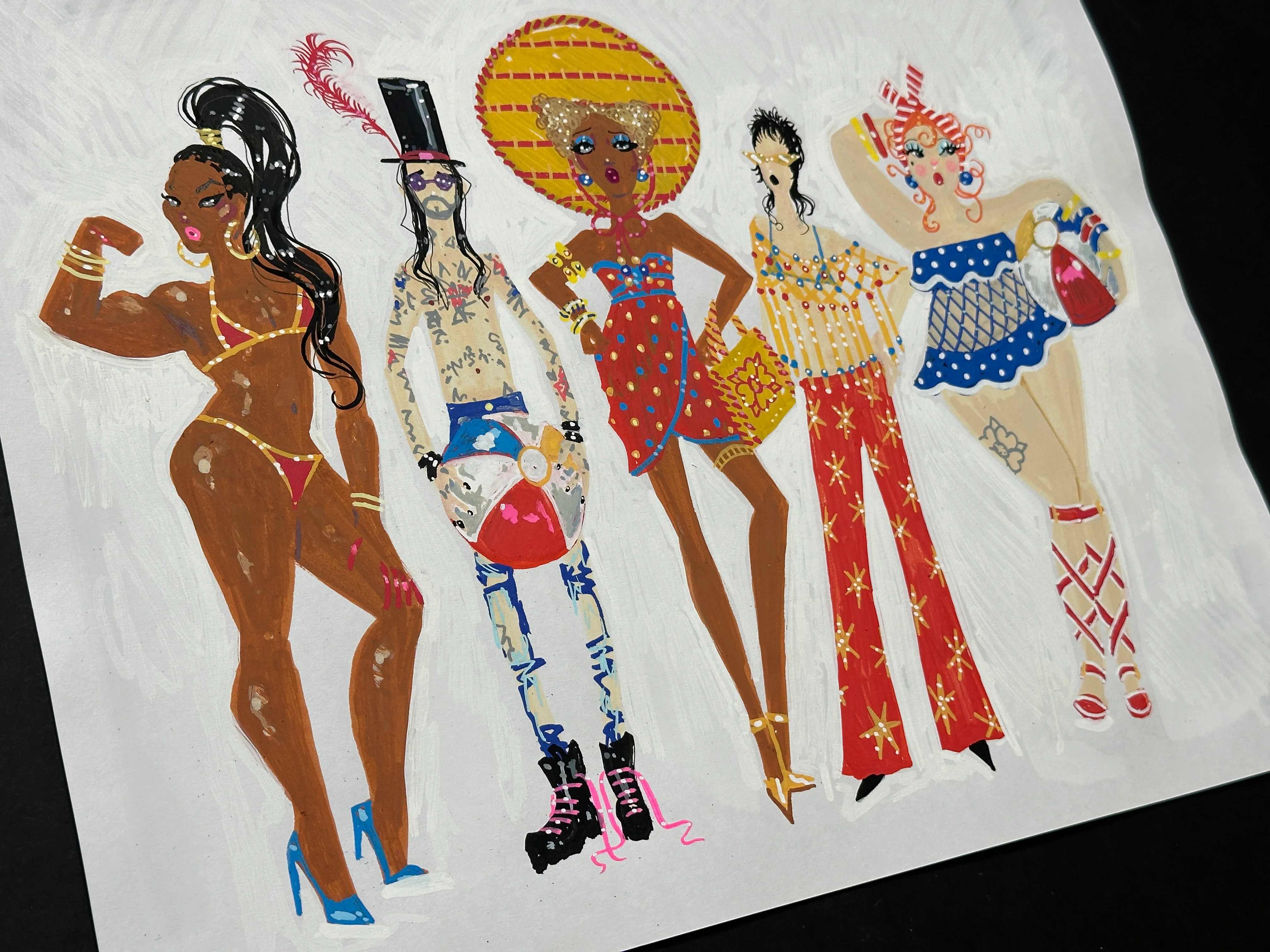 "Beach Day" Original Illustration - Image 2