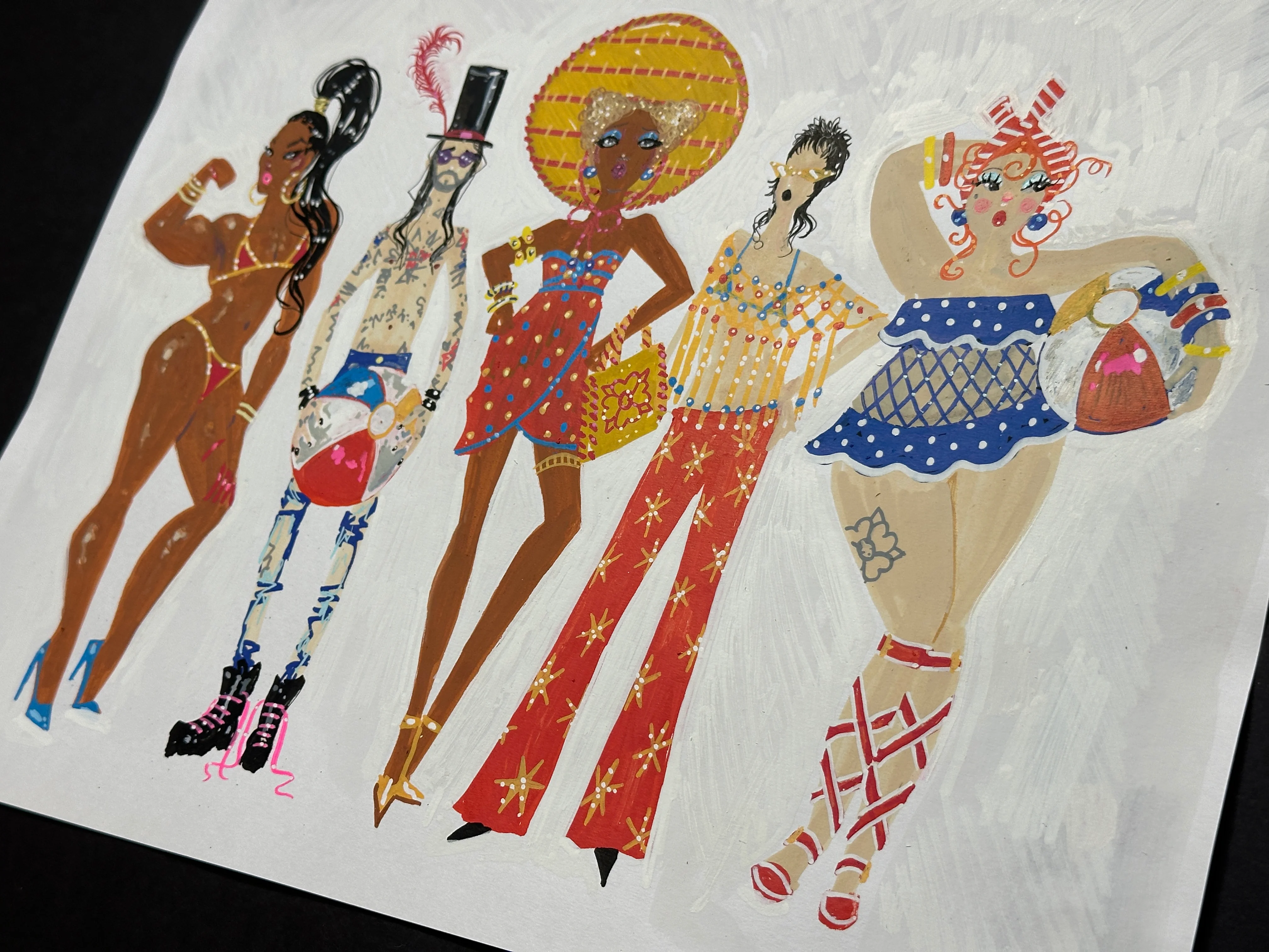 "Beach Day" Original Illustration - Image 3