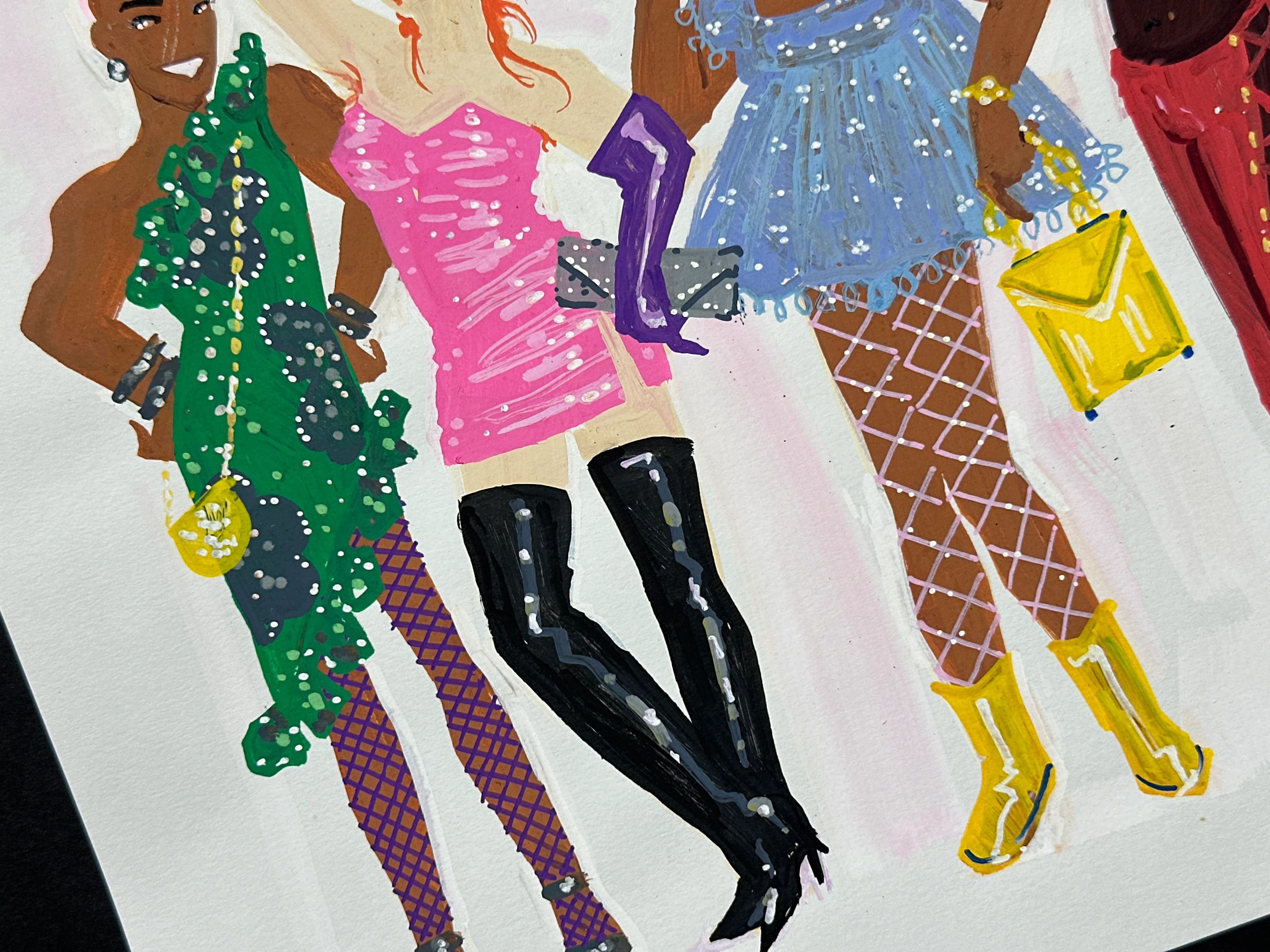 "Boys in Dresses" Original Illustration - Image 6