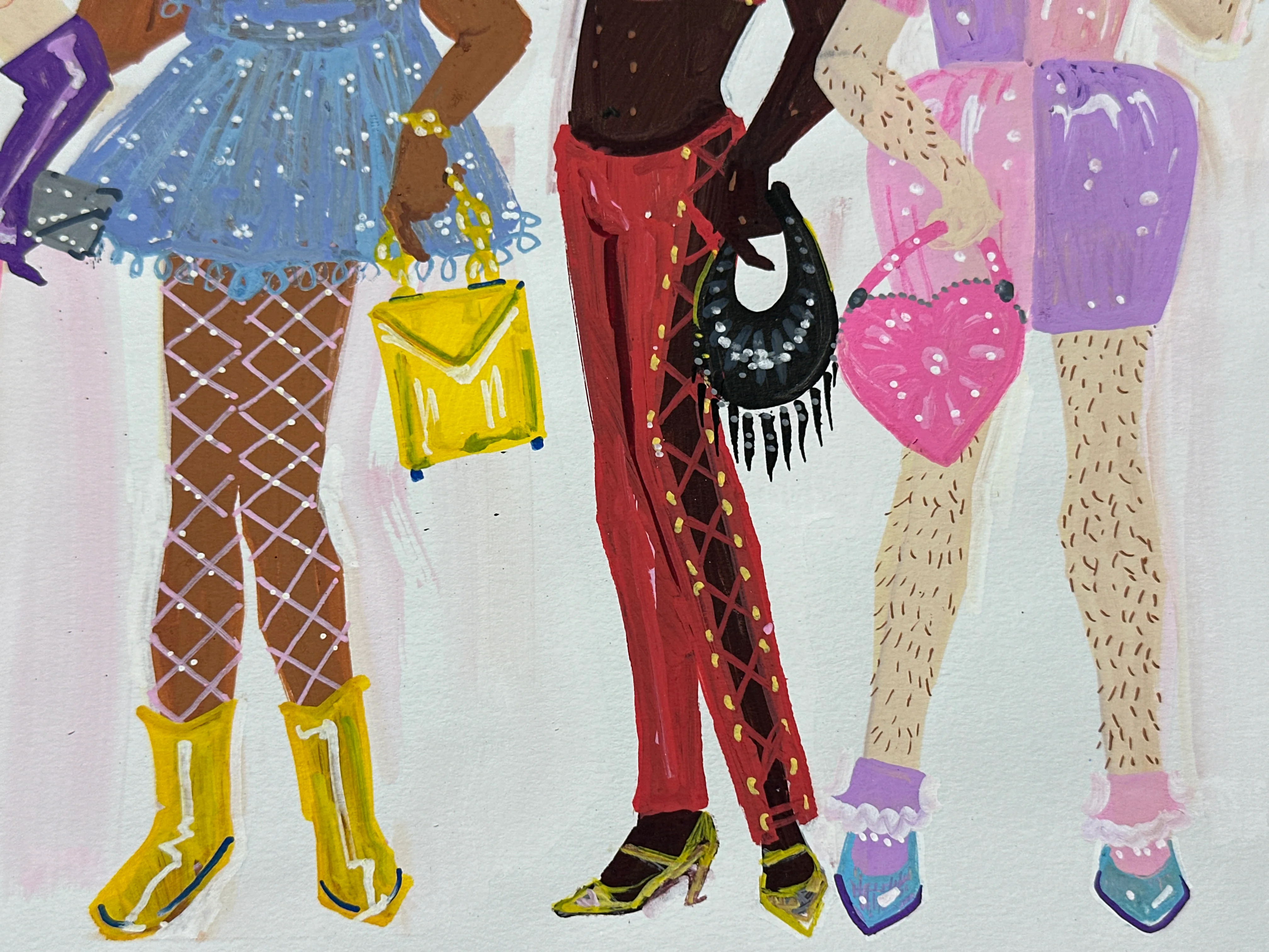 "Boys in Dresses" Original Illustration - Image 7