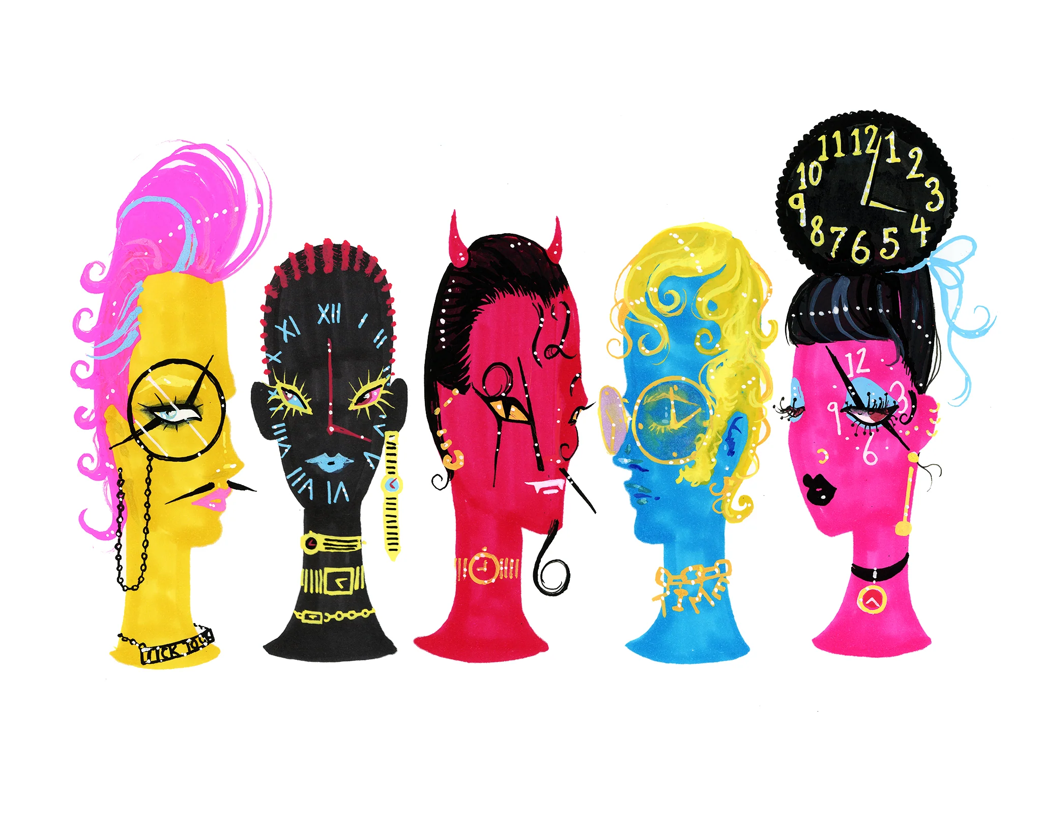 "Clock Faces" Art Print