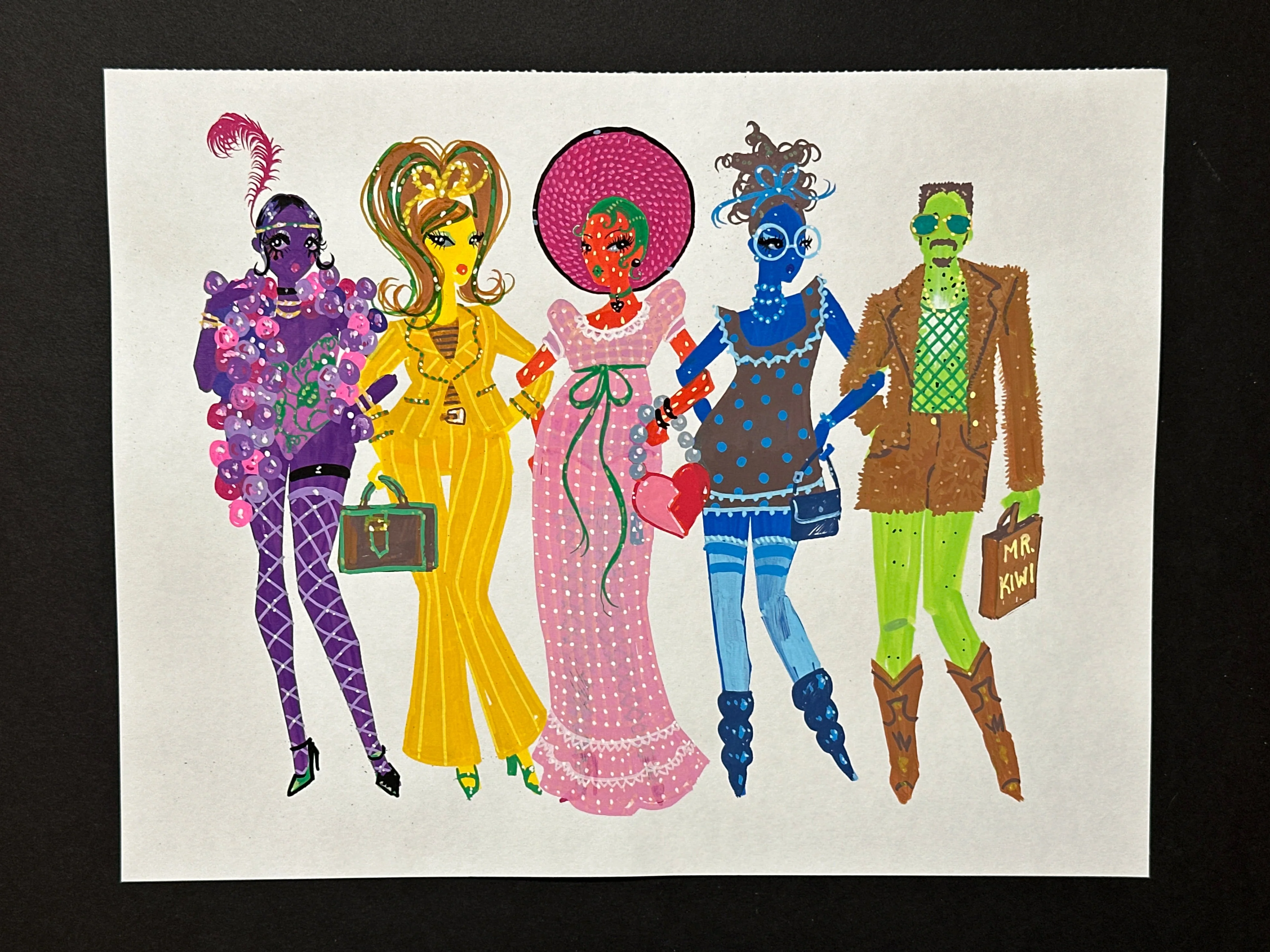 "Fruit Fashion" Original Illustration