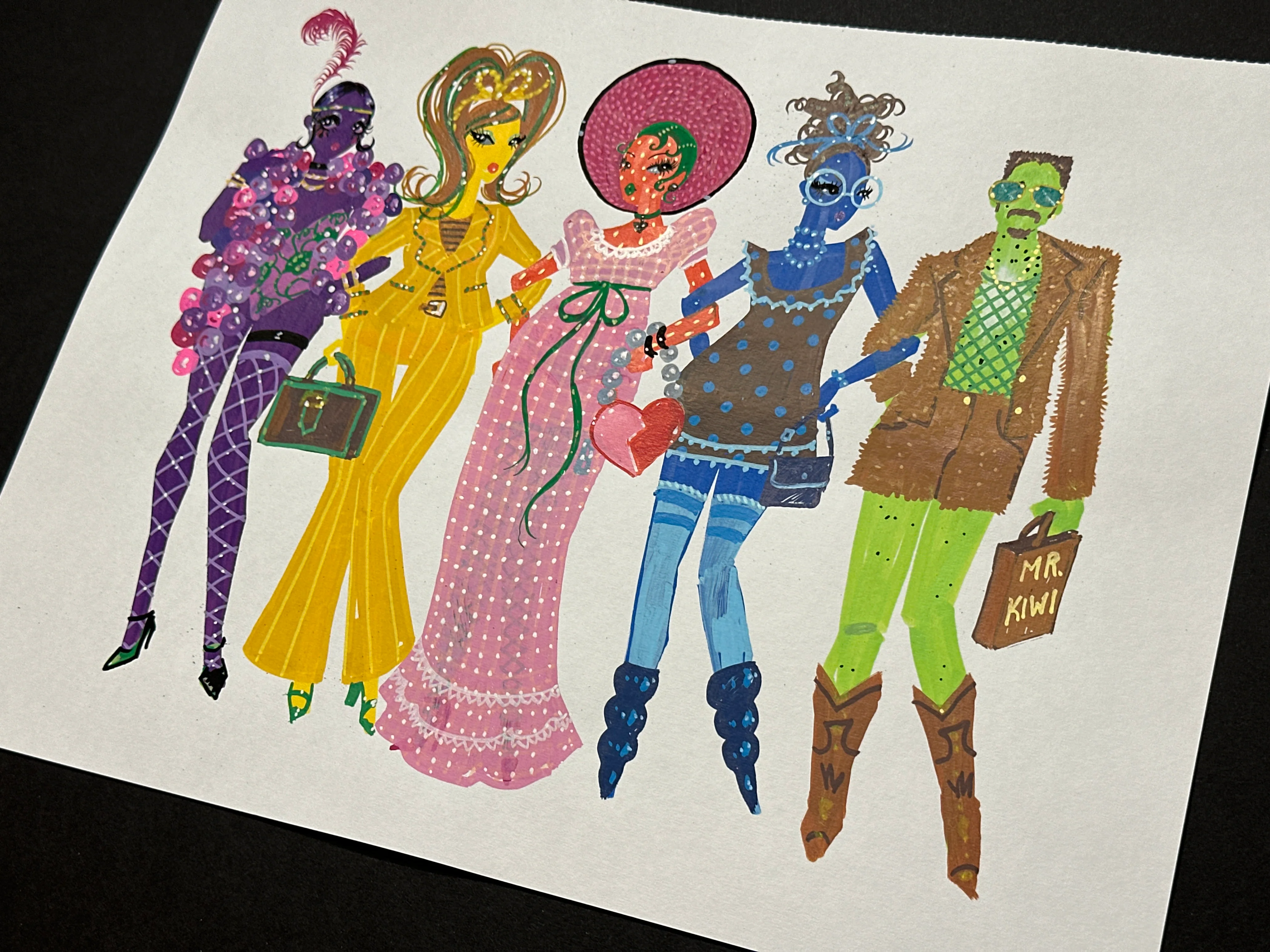 "Fruit Fashion" Original Illustration - Image 2