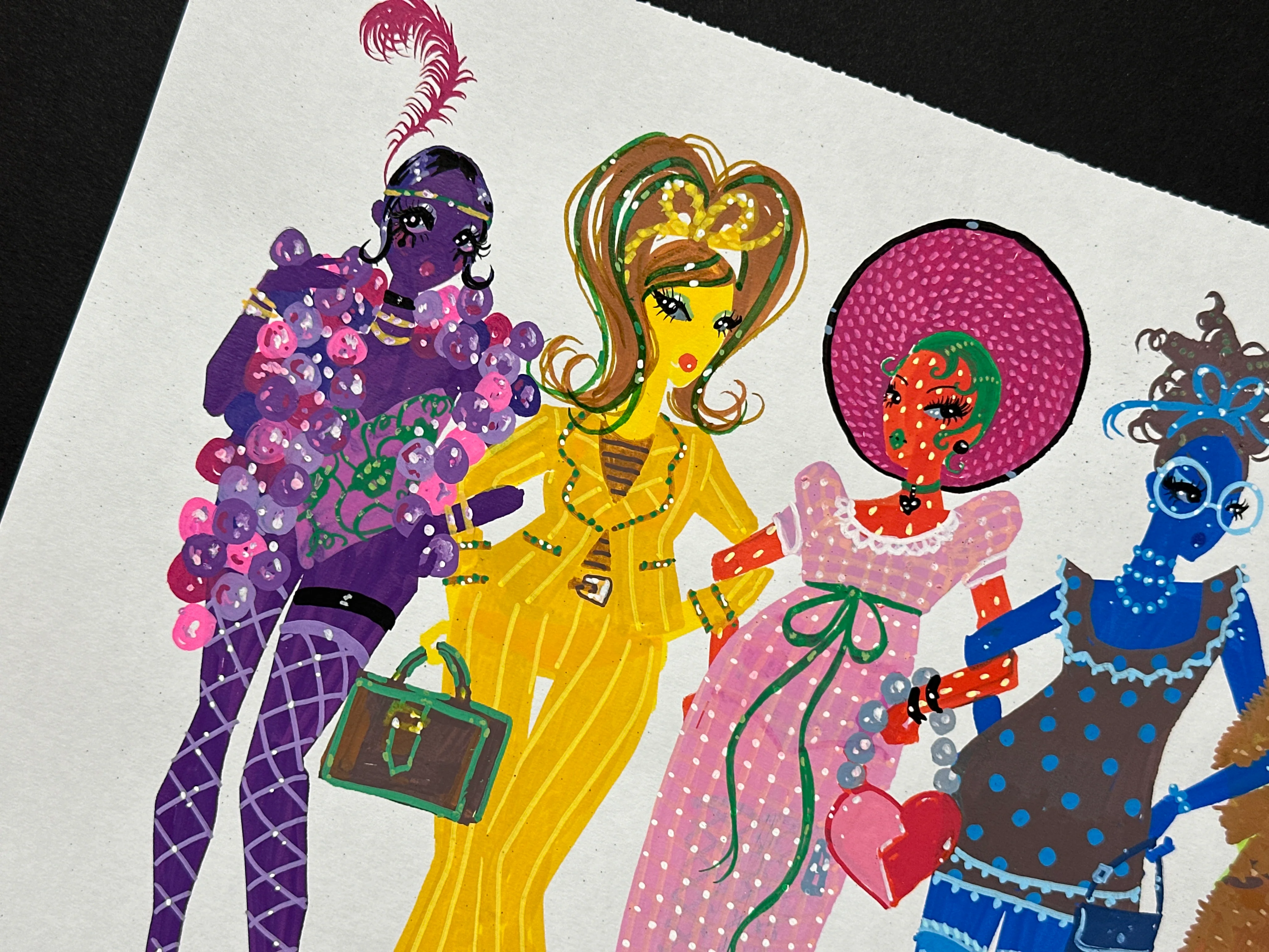 "Fruit Fashion" Original Illustration - Image 4