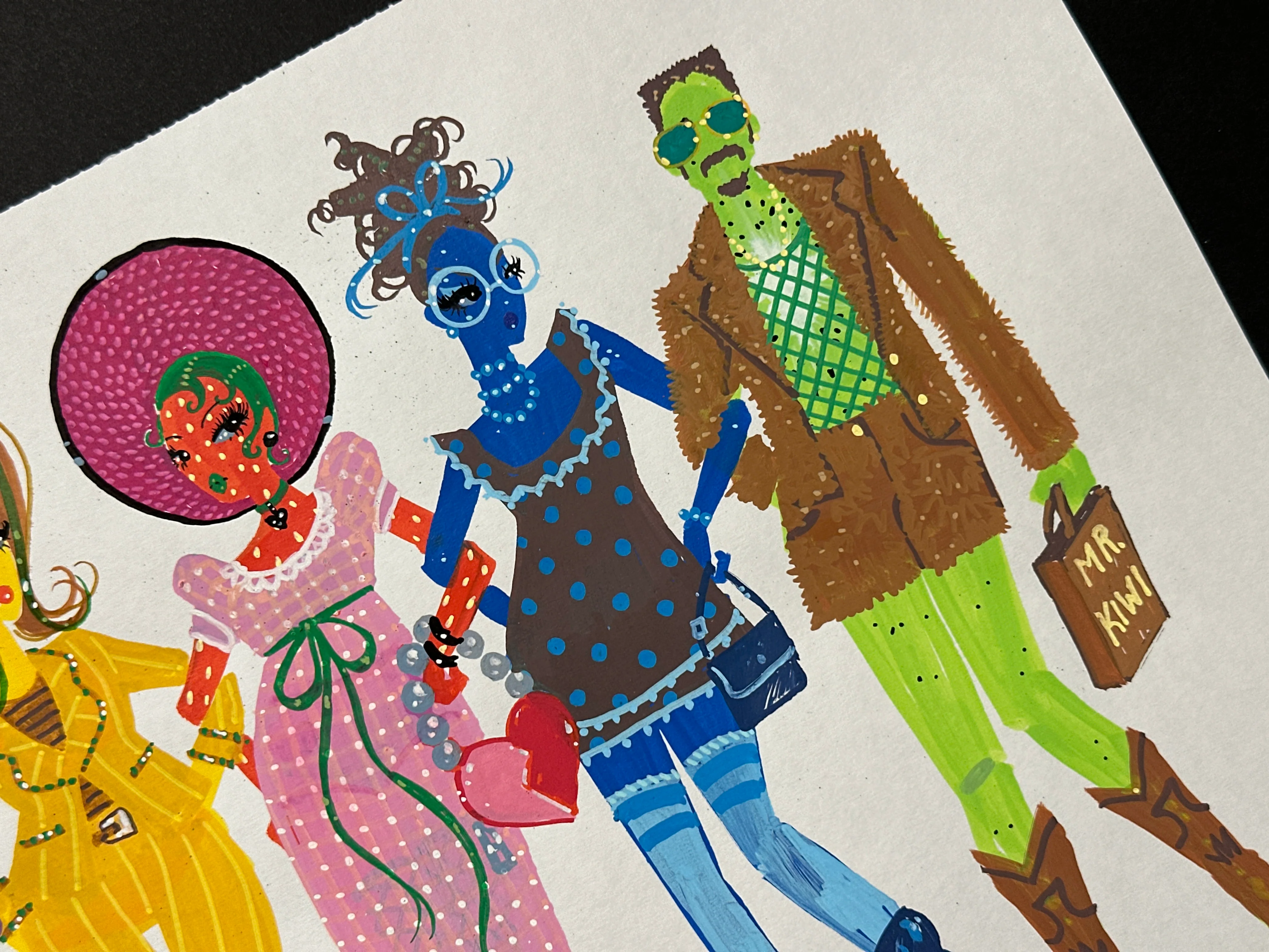 "Fruit Fashion" Original Illustration - Image 5