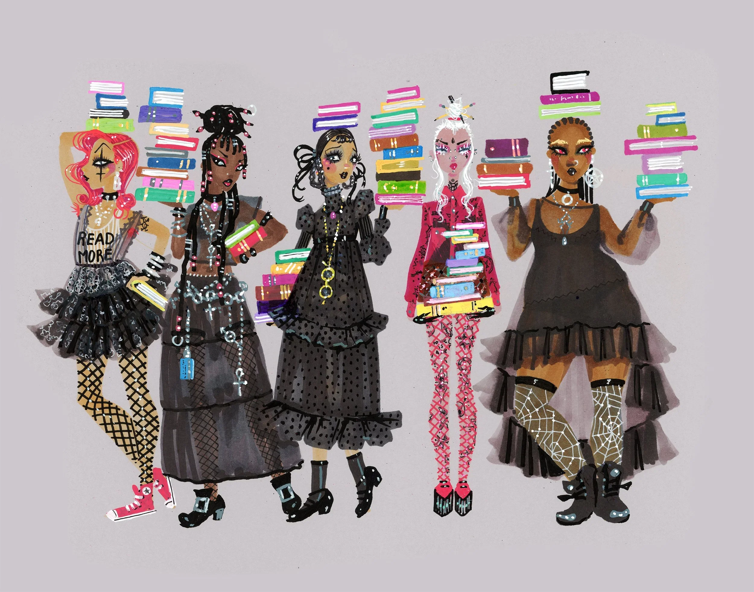 "Gothic Librarians 2025" Art Print
