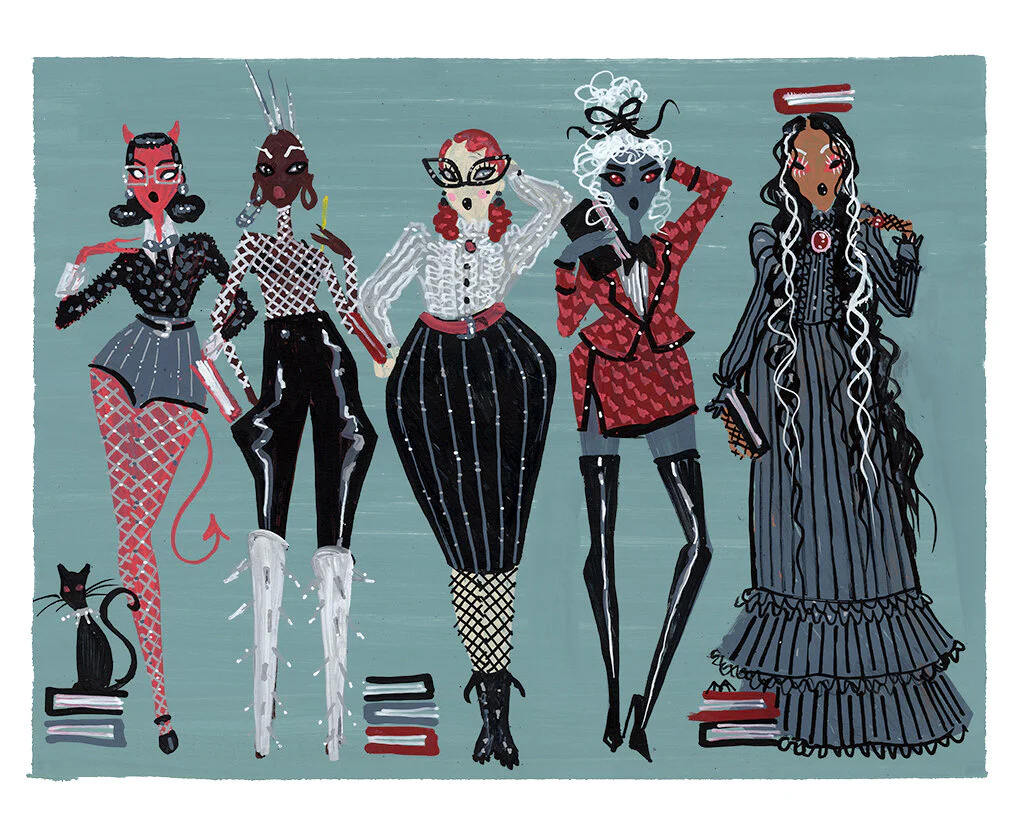"Gothic Librarians" Art Print