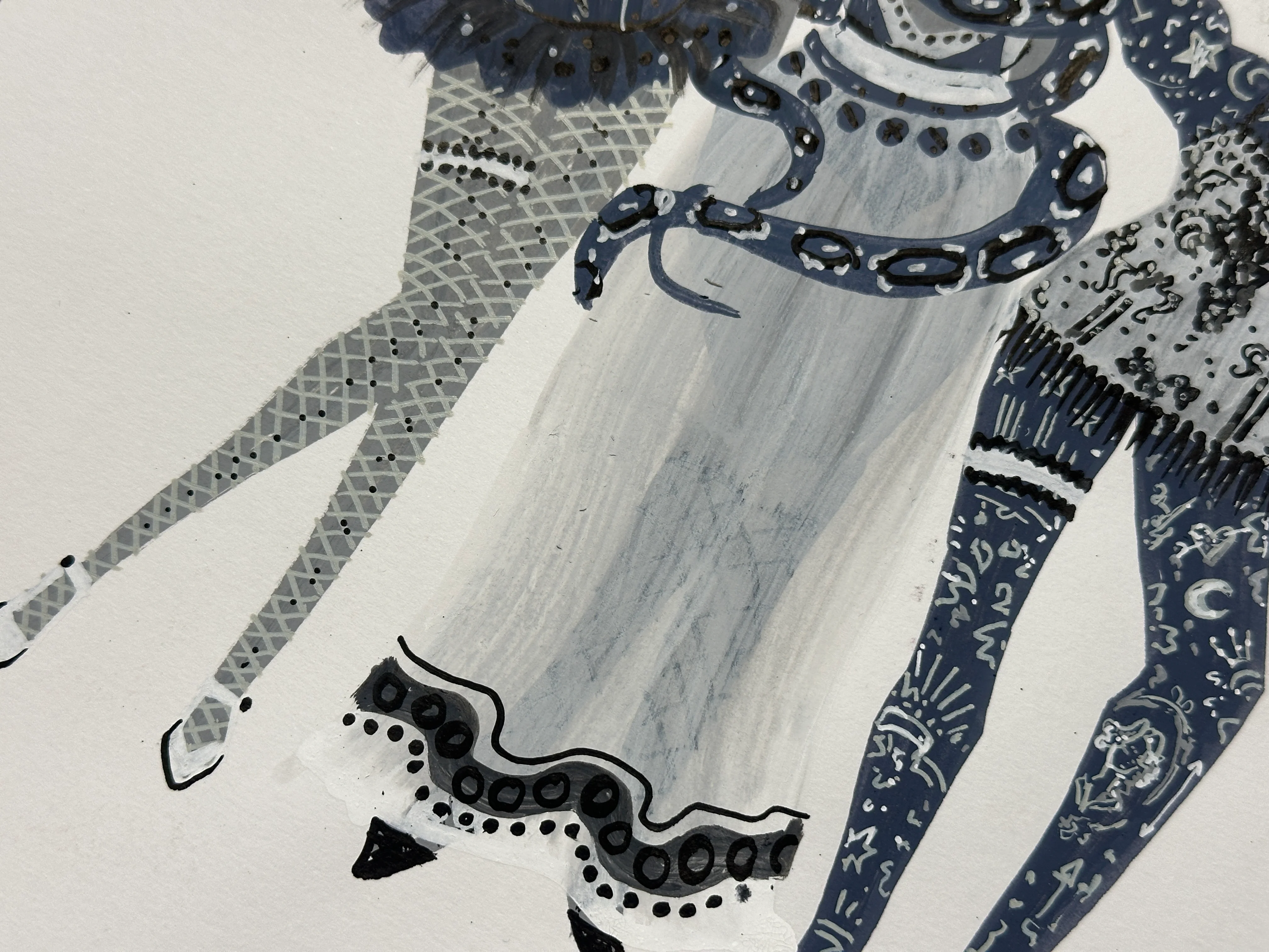 "Grayscale Circus" Original Illustration - Image 7