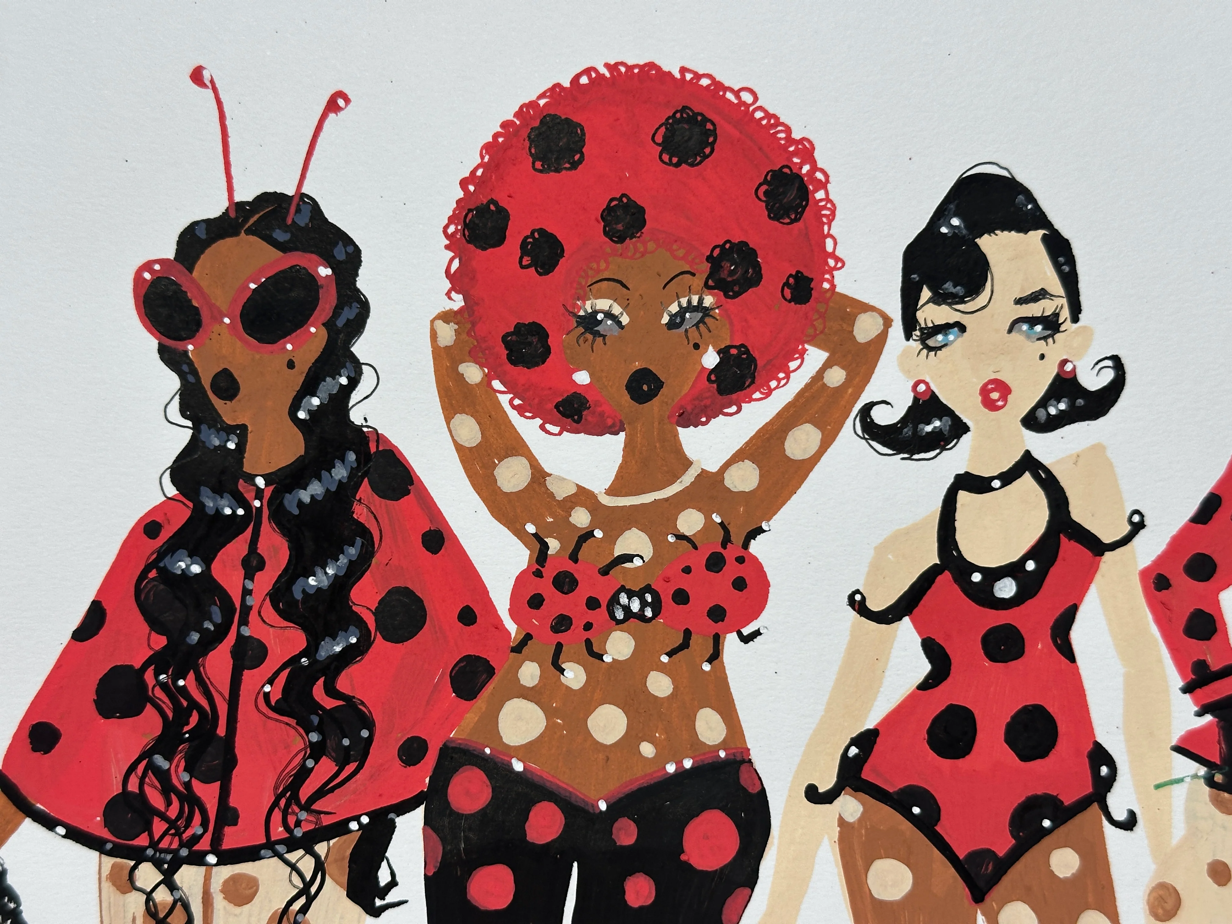 "Lady Bugs" Original Illustration - Image 4