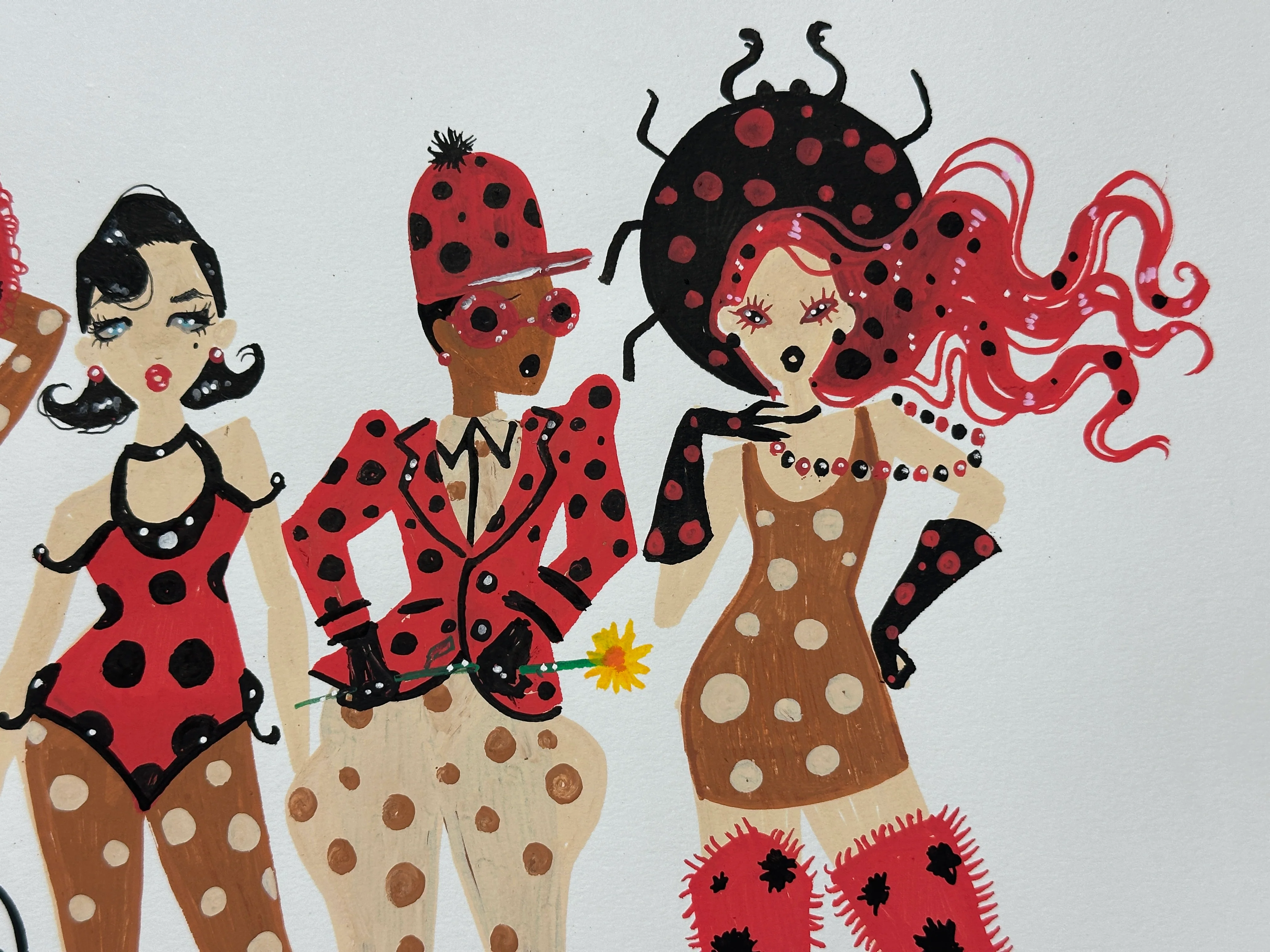 "Lady Bugs" Original Illustration - Image 5