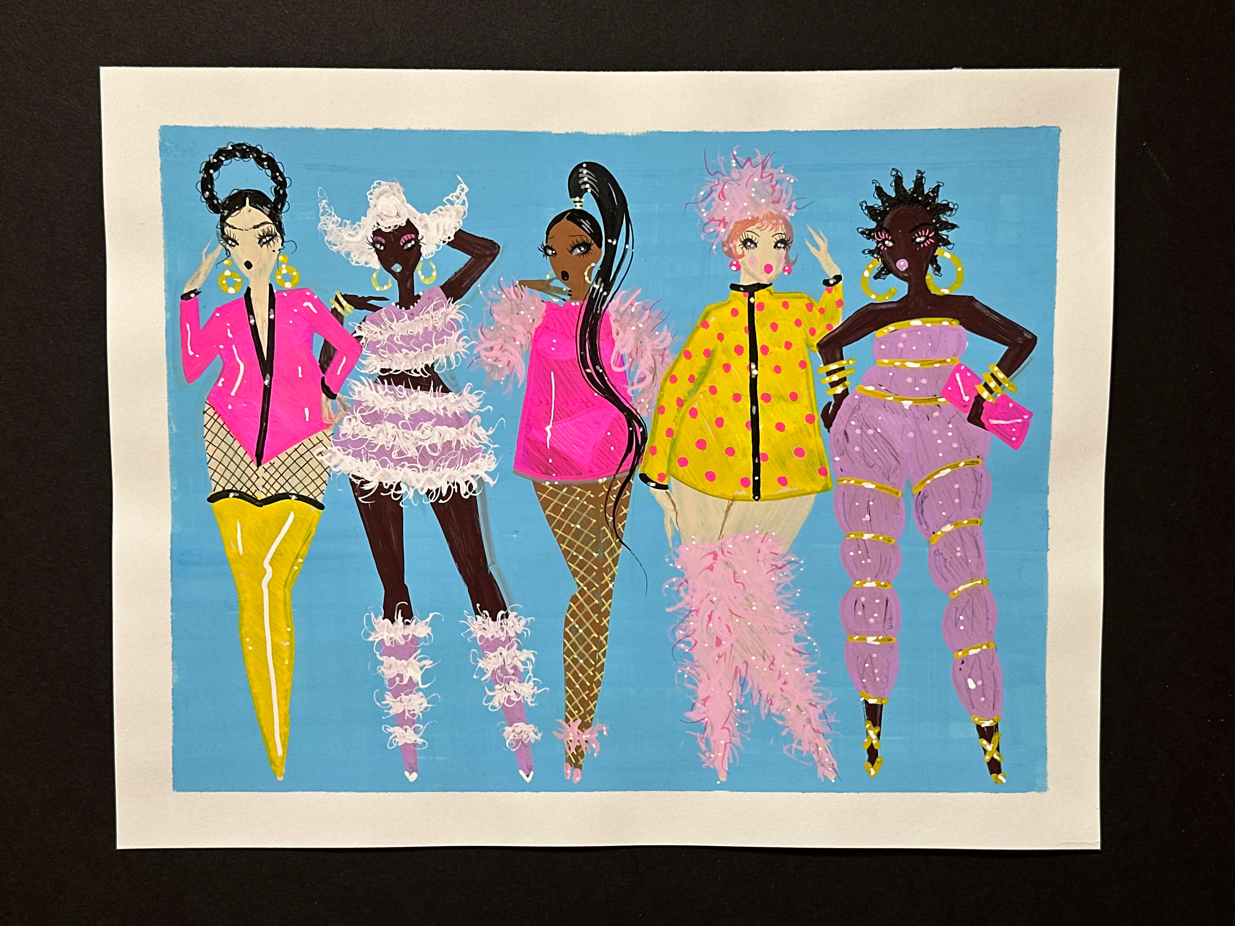 "Latex & Fur" Original Illustration
