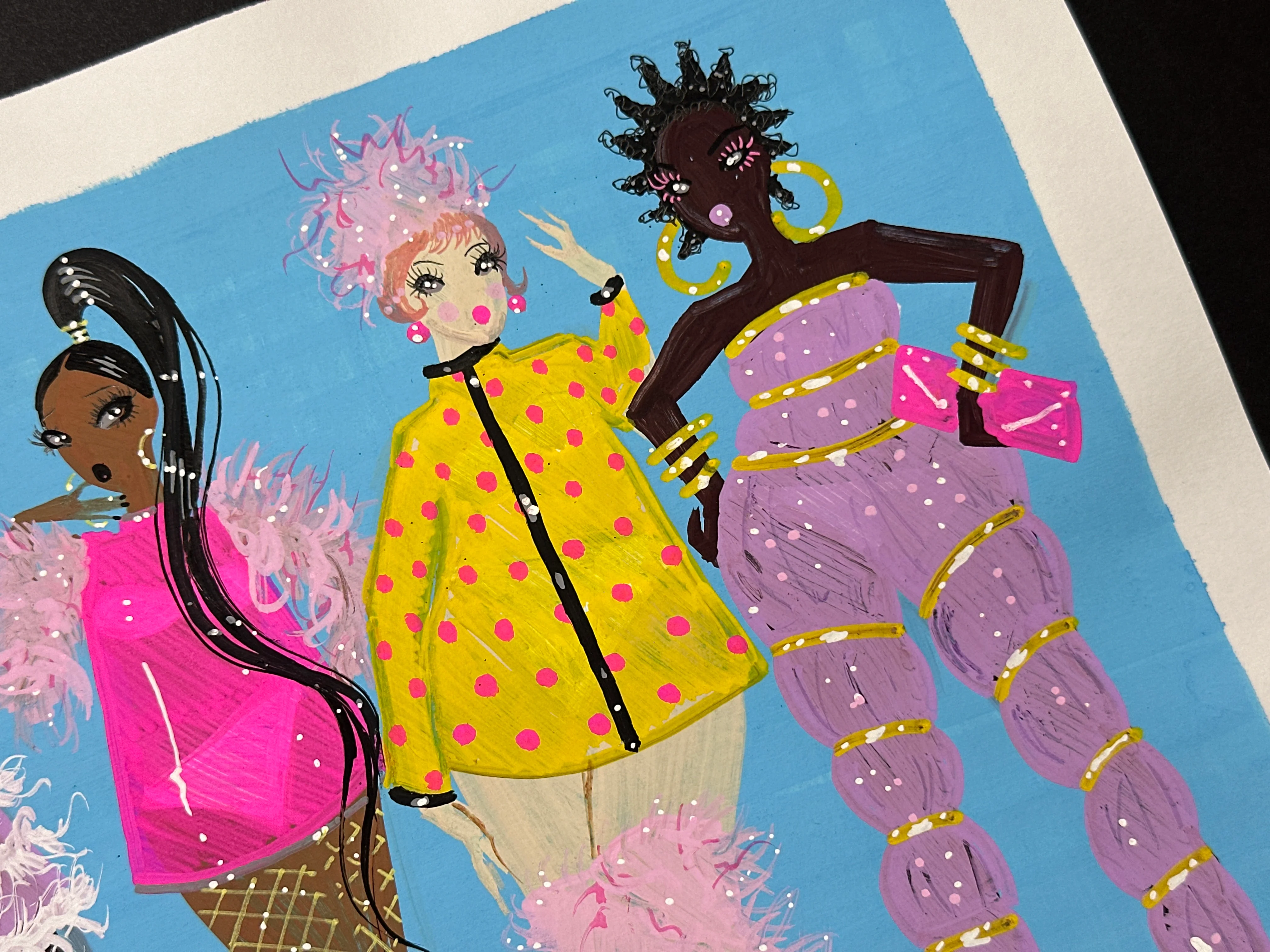 "Latex & Fur" Original Illustration - Image 3