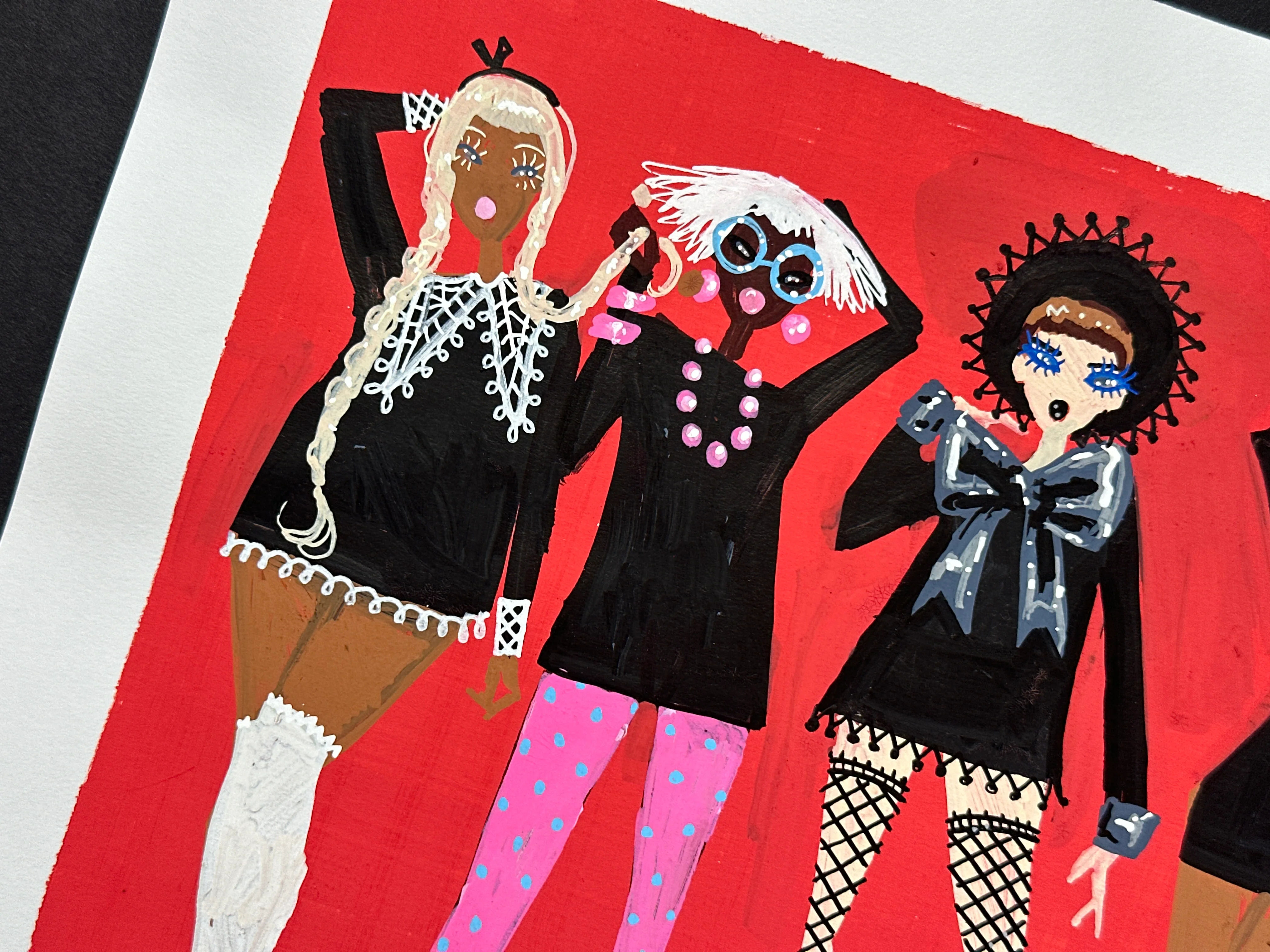 "Little Black Dress" Original Illustration - Image 4