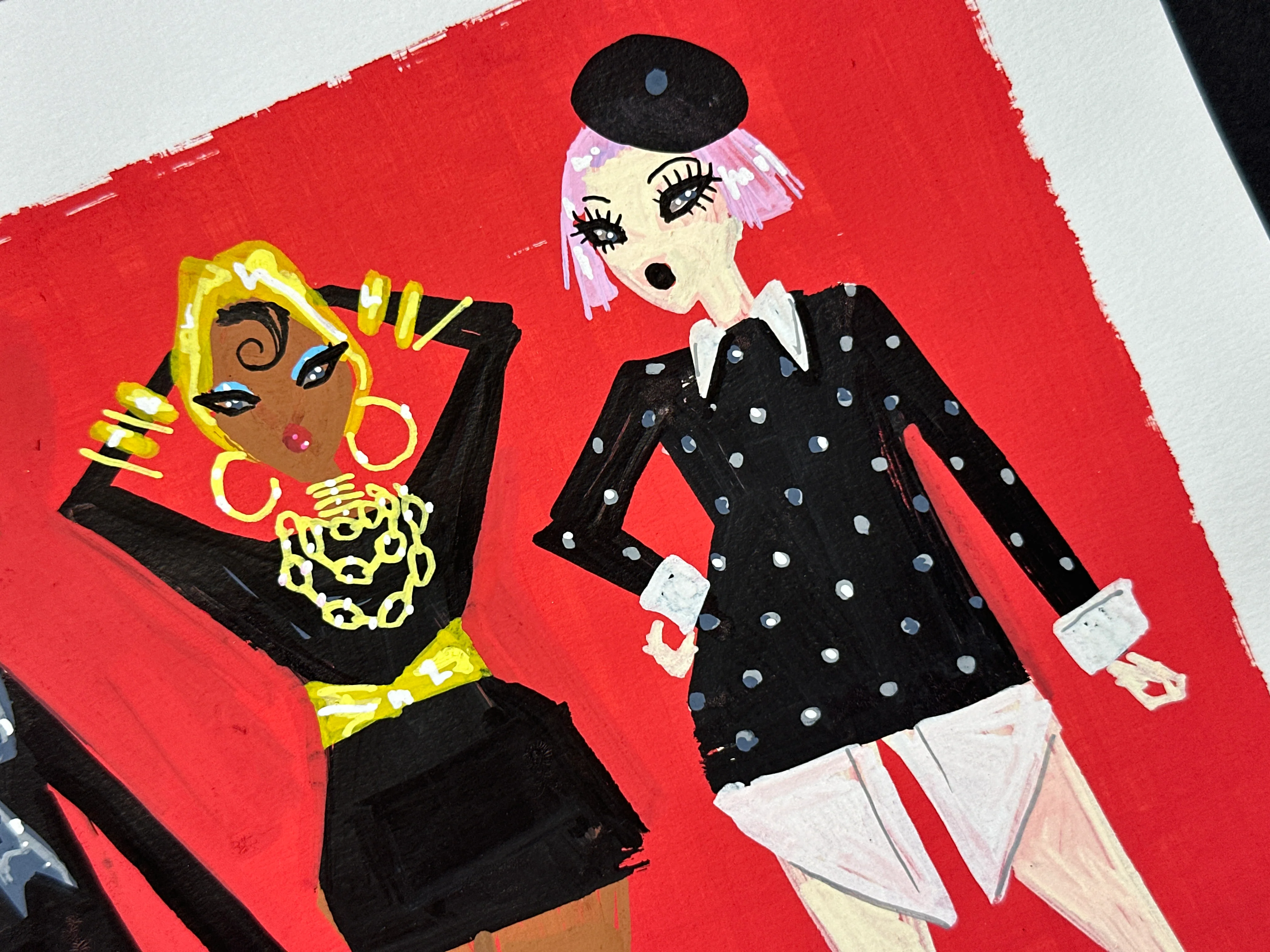 "Little Black Dress" Original Illustration - Image 5