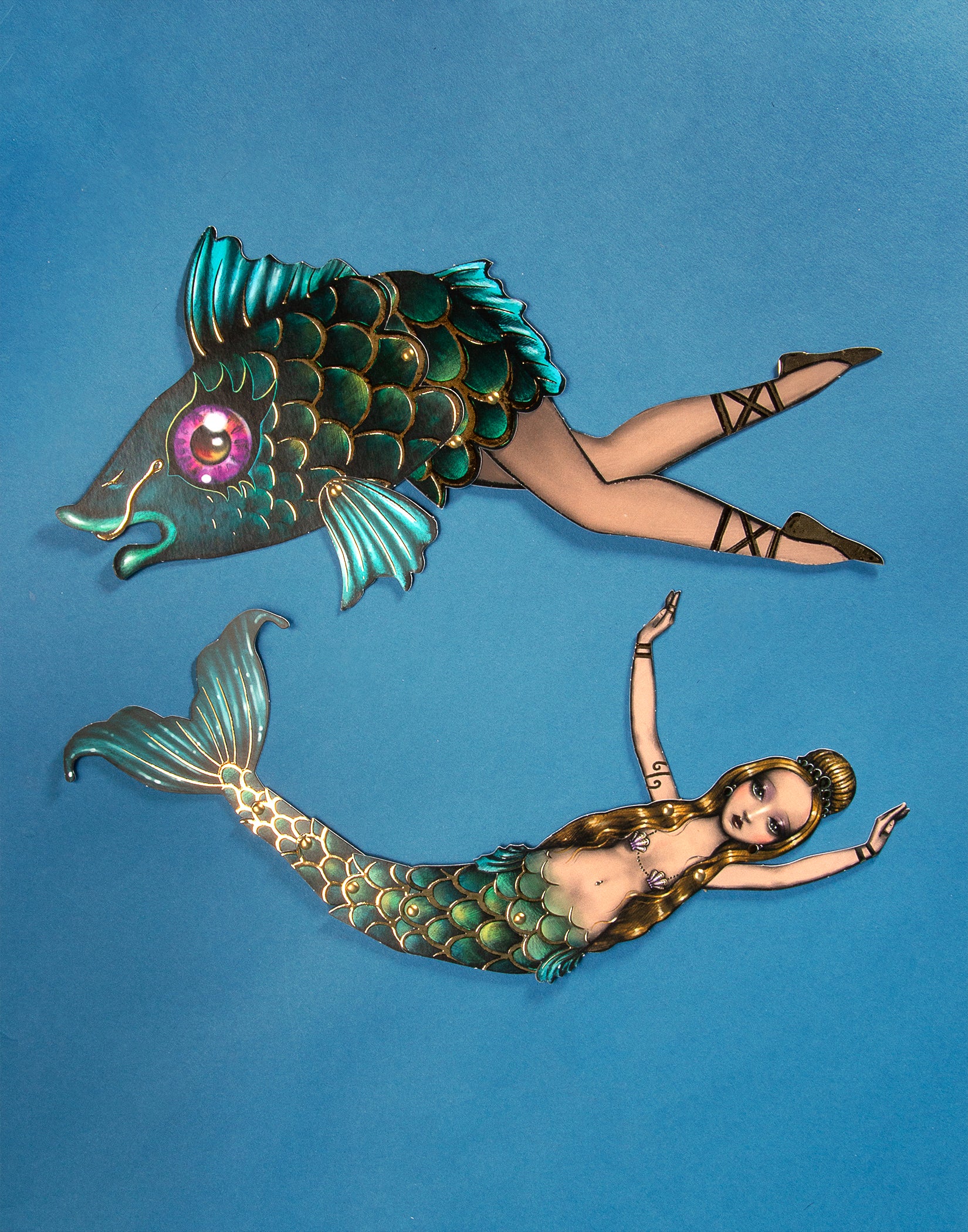"The Mermaid Sisters" Paper Doll Kit - Image 9