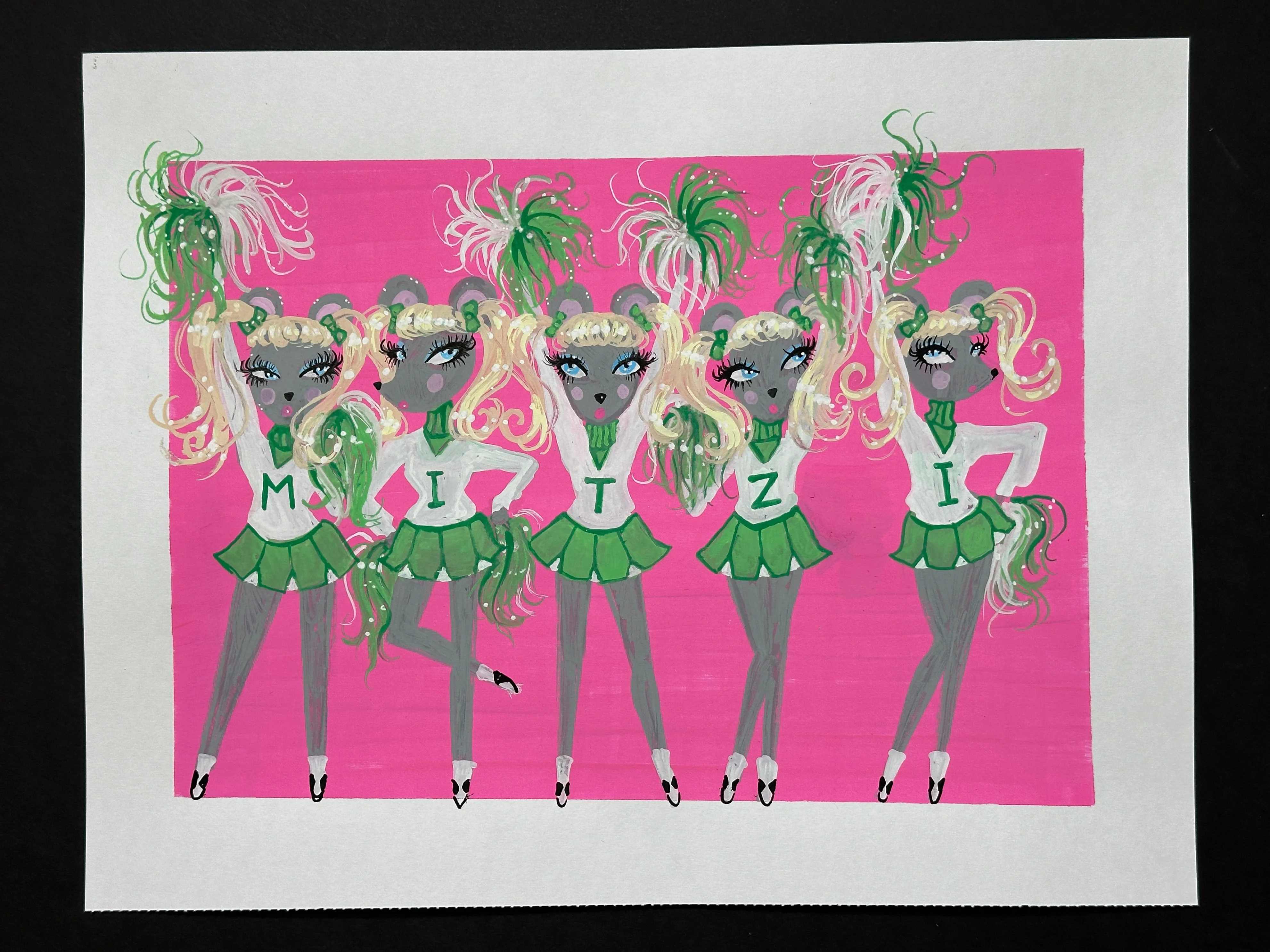 "Mitzi Mouse" Original Illustration
