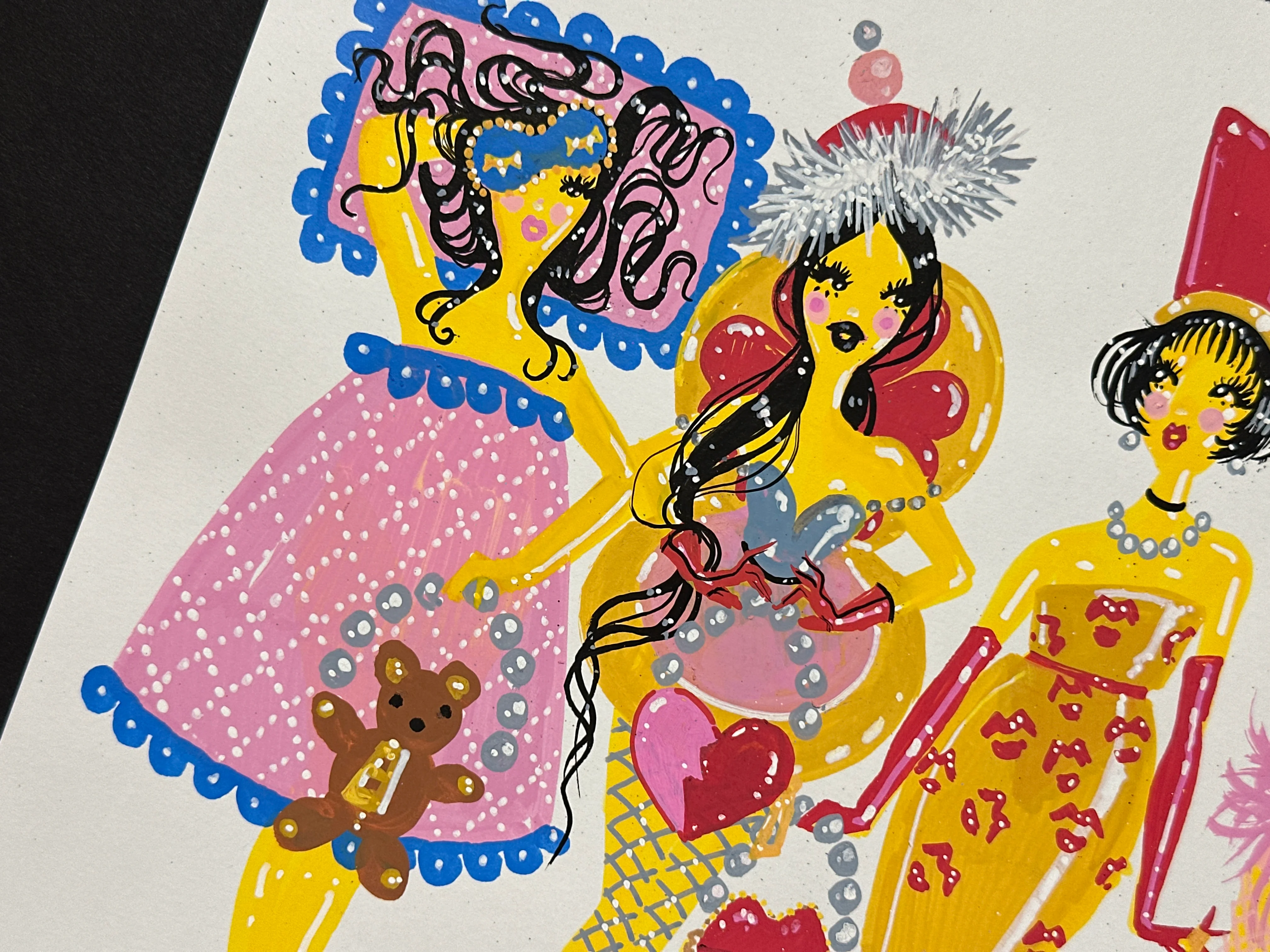 "Pidgin Doll Charms" Original Illustration - Image 4