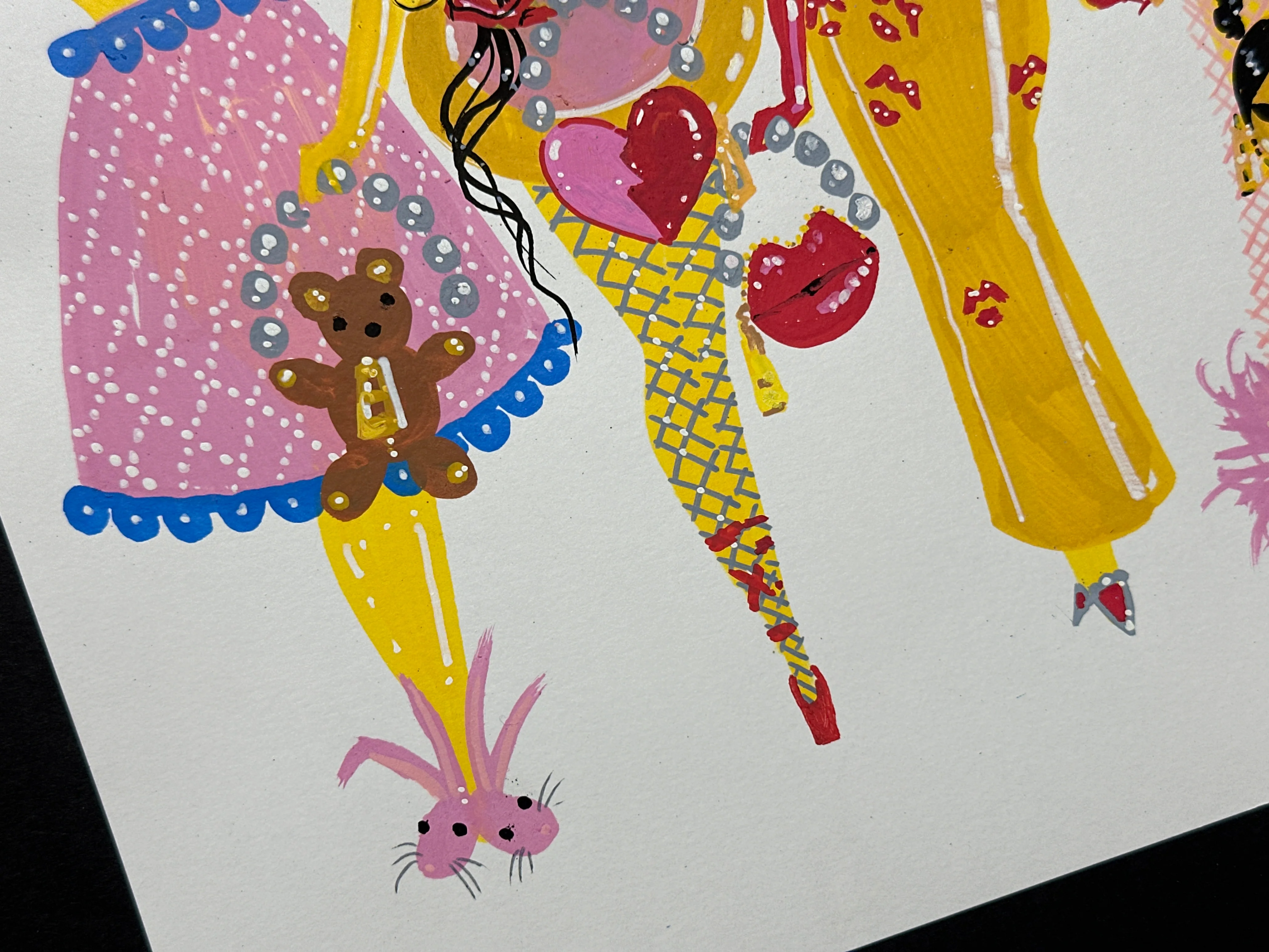 "Pidgin Doll Charms" Original Illustration - Image 7