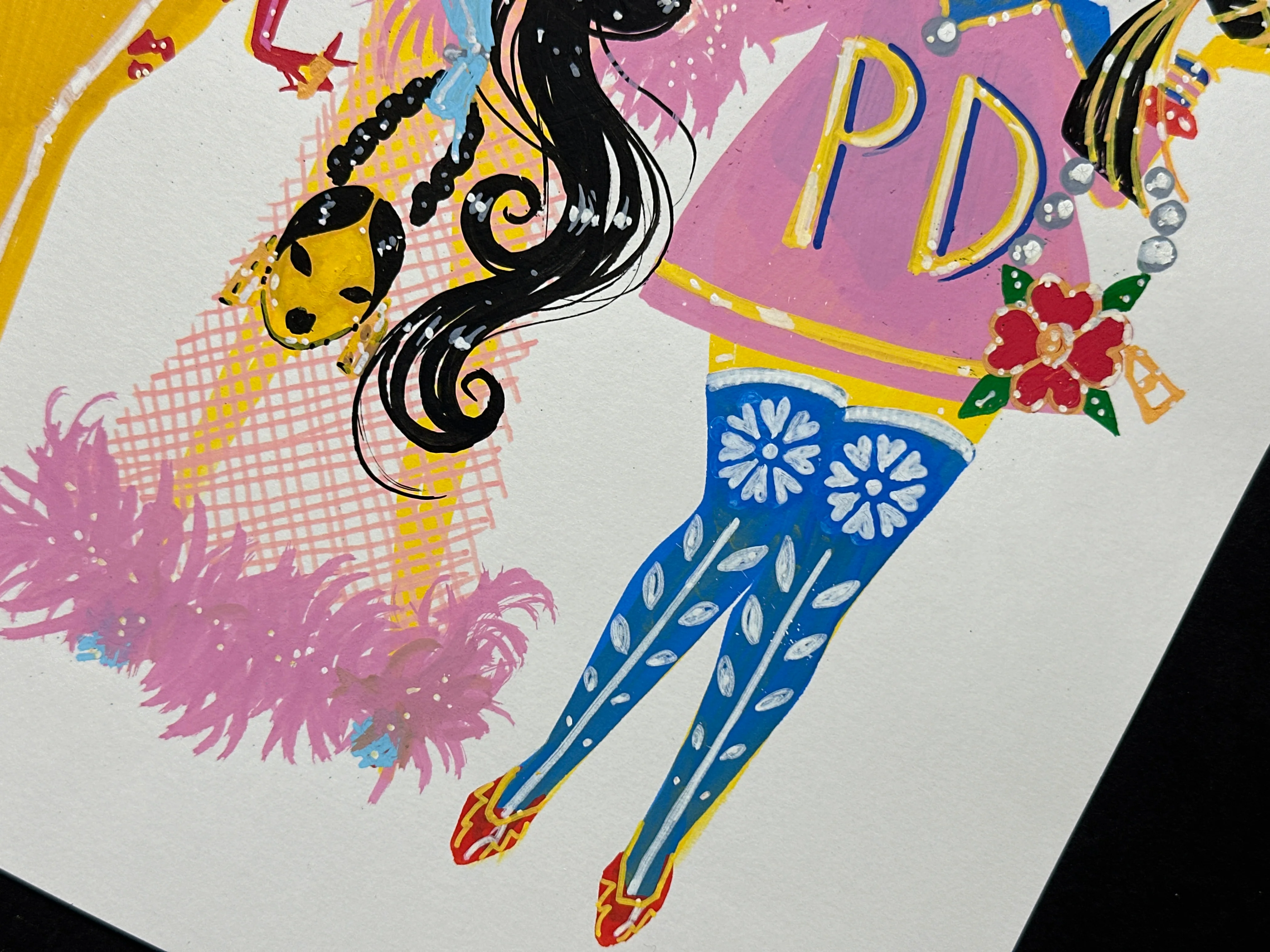 "Pidgin Doll Charms" Original Illustration - Image 9