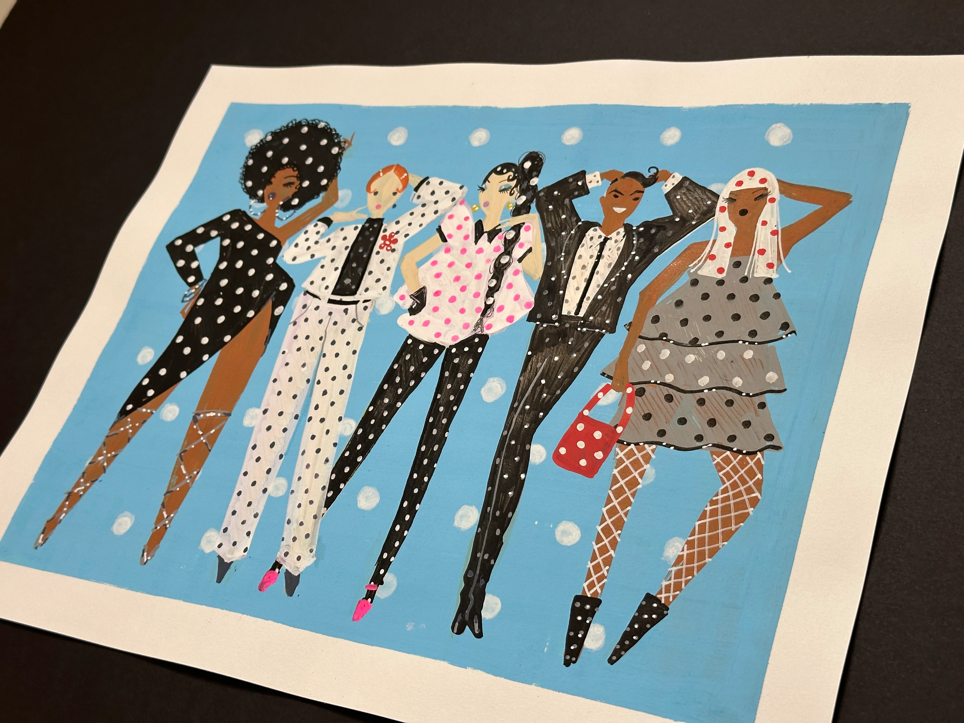 "Polka Dots" Original Illustration - Image 3