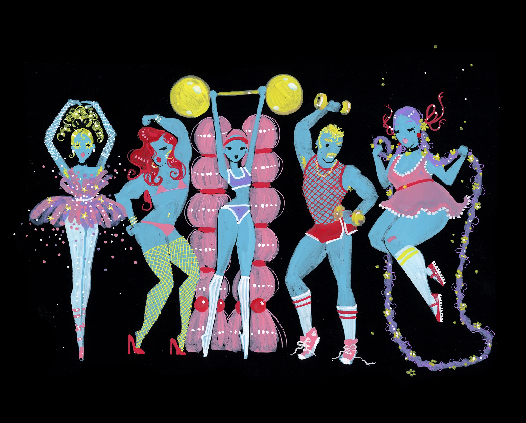 "Stong Dolls" Art Print